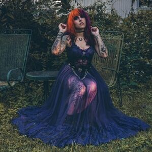 Sleeveless Dance With Death Maxi Purple